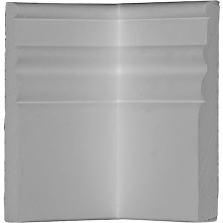 Ekena Millwork 5 7/8"H x 4"P Federal Baseboard Moulding Inside Corner BBD06X04FE